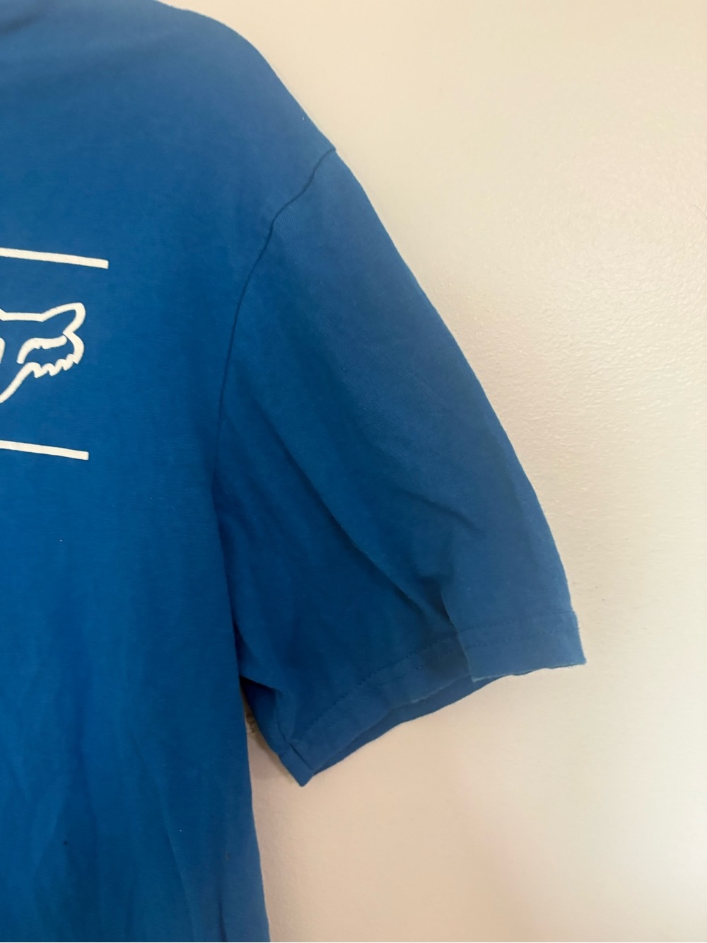 Fox Blue Short-Sleeve Tee with White Logo - Picture 4 of 6